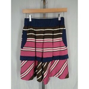 Maeve Anthropologie Stripe Tiered Skirt Size 0 New
